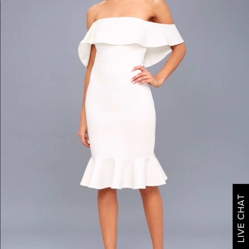 Lulu’s Off-the-shoulder body con dress